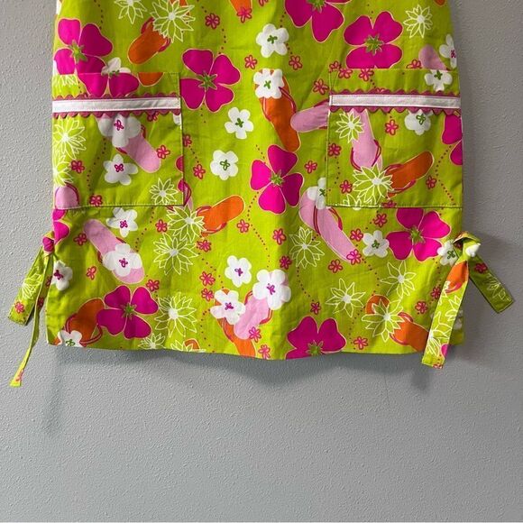 Lilly Pulitzer Floral Flip Flop Shift Dress Size 5 - Picture 3 of 5